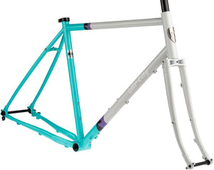 All-City Frame All-City Gorilla Monsoon Frameset - 650b, Steel, Aqua Seafoam,