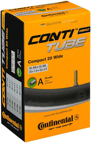 Continental Tube Continental Standard Tube - 20 x 1.9 - 2.5 34mm Schrader Valve