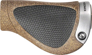 Ergon Grips Ergon GP1 BioKork Grips - Lock-On Large Rohloff/Nexus Black/Tan