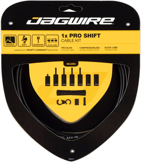 Jagwire Cables and Housing Black Jagwire 1x Pro Shift Kit Road/Mountain SRAM/Shimano