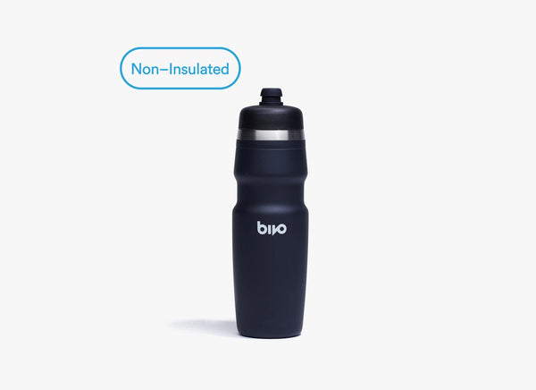 Ottawa Bike and Trail, LLC Water Bottle Black Bivo Duo Lightweight Stainless Water Bottle 25 oz Non-Insulated
