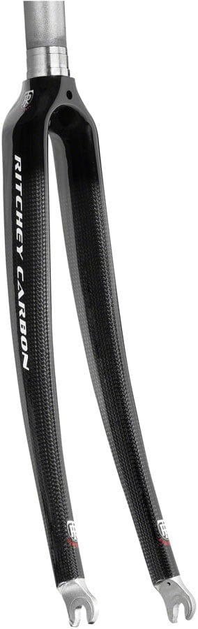 Ritchey Rigid Forks Ritchey Comp Carbon Road Fork: 700c QR 1" Aluminum Steerer Black
