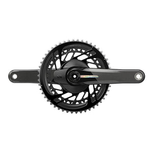 SRAM Power Meter Cranksets SRAM Force D2 2x Power Meter Crankset Speed: 12 Spindle: 28.99mm BCD: Direct Mount 50/37 DUB 172.5mm Black Road Disc