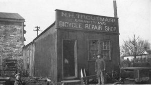 The First Bicycle Shop In Ottawa Kansas: N. H. Troutman's Bicycle Repair