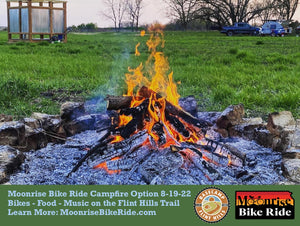 Moonrise Bike Ride at Base Camp Flint Hills
