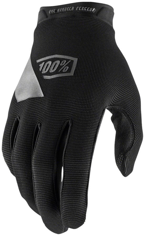 100% Gloves and Liners 100% Ridecamp Gloves - Black Full Finger Women's X-Large