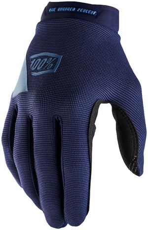 100% Gloves and Liners 100% Ridecamp Gloves - Navy/Slate Blue Full Finger Medium