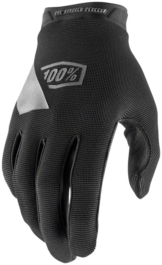 100% Gloves and Liners 100% Ridecamp Youth Gloves - Black Full Finger Medium