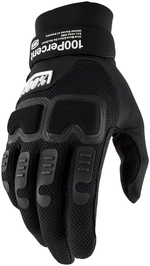 100% Gloves and Liners Medium 100% Langdale Gloves - Black