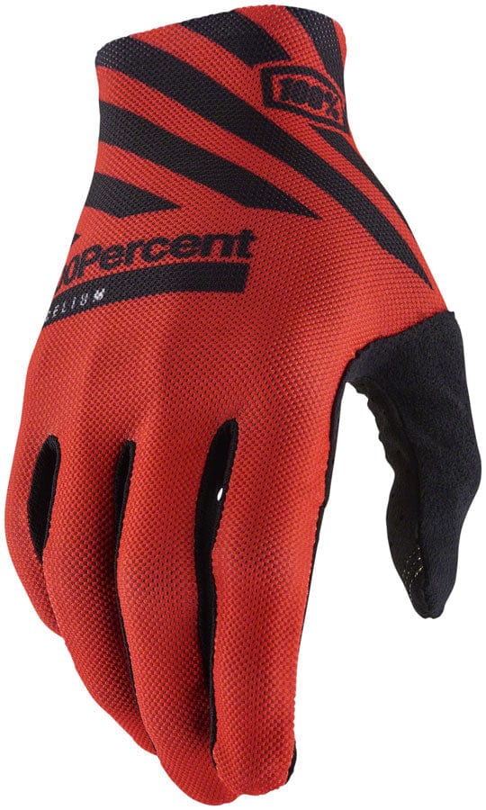 100% Gloves and Liners Small / Red 100% Celium Gloves - Full Finger, Men's