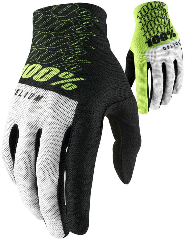 100% Gloves and Liners Small / Yellow 100% Celium Gloves - Full Finger, Men's