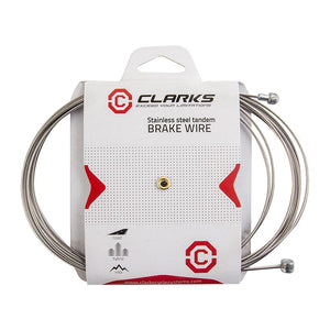 Clarks Stainless Steel Brake Wire Front or rear 3060mm 1.5mm SS Silver MTB/Road