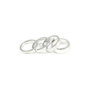 Salt Headset Spacer Headset Spacer 1-1/8'' Height: 3mm/5mm/8mm/10mm 6061-T6 Aluminum Silver