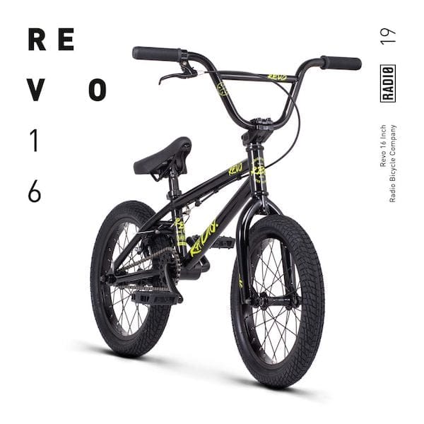 Radio Revo 16" BMX Bike - 15.75" TT, Black
