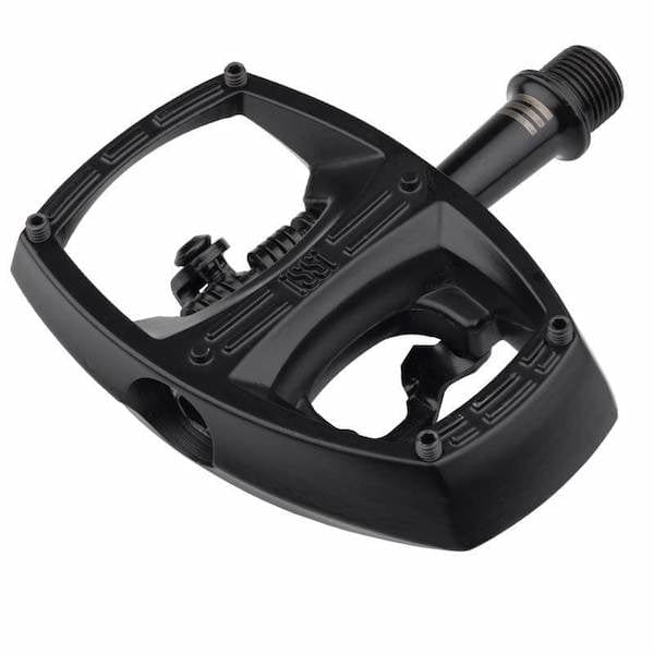 iSSi Flip III Pedals - Single Side Clipless with Platform, Aluminum, 9/16", Black