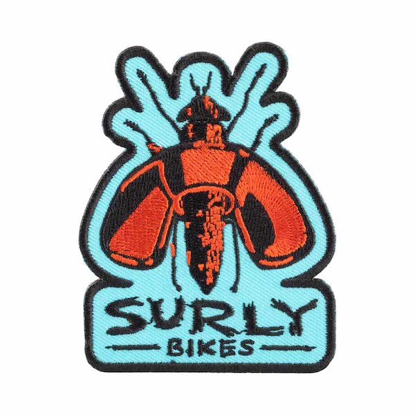 Surly Wingnut Patch - Black, Blue, Red, One Size