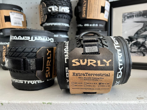 Surly ExtraTerrestrial Tire - 26 x 46c, Tubeless, Folding, Black, 60tpi
