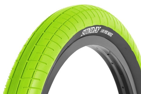 Sunday Street Sweeper Tire (Lime Green)