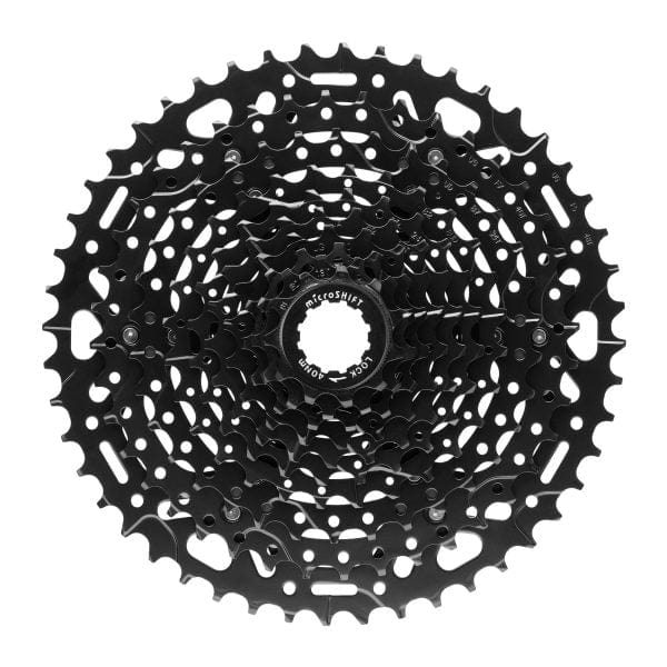 microSHIFT ADVENT X Cassette - 10 Speed 11-48T ED Black, Hardened Steel Cogs