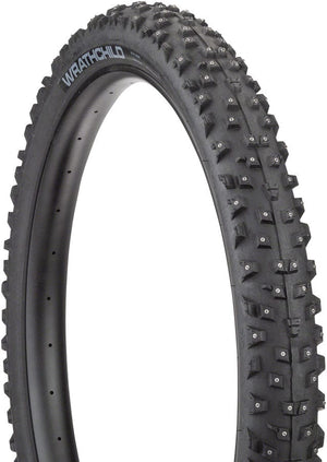 45NRTH Tires 27.5 X 3.0 / 60 / 252 Concave Carbide 45NRTH Wrathchild Studded Tire - Tubeless, Folding, Black