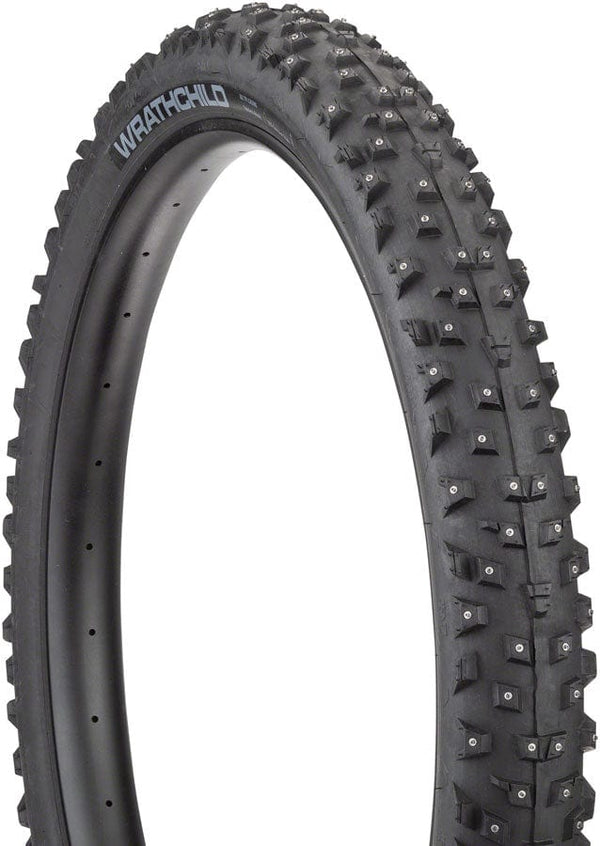 45NRTH Tires 27.5 X 3.0 / 60 / 252 Concave Carbide 45NRTH Wrathchild Studded Tire - Tubeless, Folding, Black
