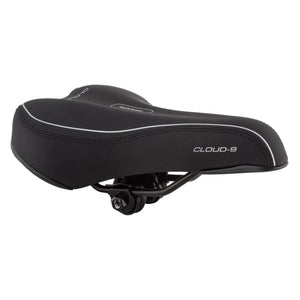 Cloud-9 Sport Anatomic Mens  Steel Multi-Stage Foam Soft Touch Vinyl None Black 10.75x6.25`