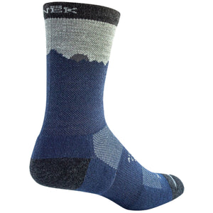 Snek Merino Wasatch Sock Blue/Gray 7-9 