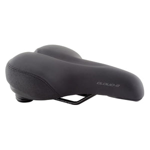 Cloud-9 Commuter Comfort Steel Multi-Stage Foam Soft Touch Vinyl Elastomer Suspension Black 10x7`