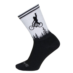 Sockguy Squatchit Socks 9-13 Black/White