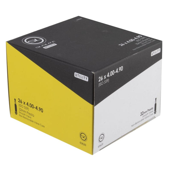 Sunlite Utili-T Standard Presta Valve Tubes 26x4.00-4.80 PV 32mm 0d Smooth Non-Removable 106mm 0.9mm