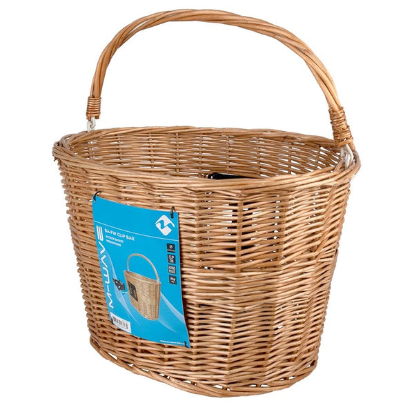 M-Wave BA-FW Clip Bar Basket Front 38x28x26.5cm Tan