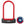 Abus Granit Plus 640 U-Lock Key 12mm 8.30cm x 15.0cm 3.3'' x 5.9'' Red