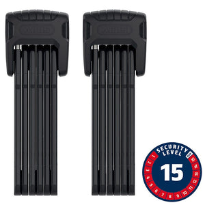 Abus Bordo Granit XPlus 6500 TwinSet Folding Lock Key 90cm 3.0' x 2 5.5mm Black Set