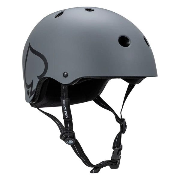 Protec Low Pro Certified BMX/Skate ABS Hard Shell Matte Grey 11 Adjustable