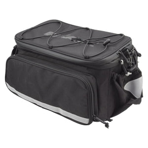 Bikase Big Poppa Rack Bag Velcro Straps 15x10x8` 1600 c.i. Black