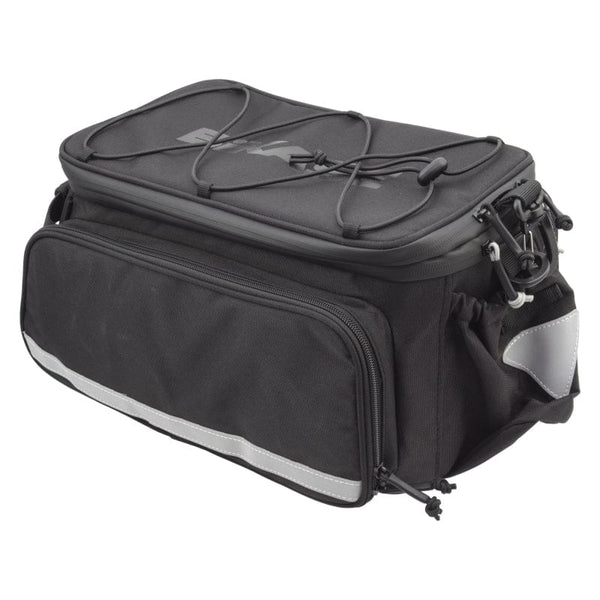 Bikase Big Poppa Rack Bag Velcro Straps 15x10x8` 1600 c.i. Black