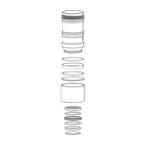 RockShox Monarch B1 C1 D1 Air Can Assembly 216x63 HV - Monarch B1 (Plus RL XX) C1 (R RT RT3) D1 (RT3)