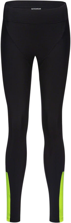 Gorewear Swiftride Thermo Tights - Black/Neon Yellow Women's Medium