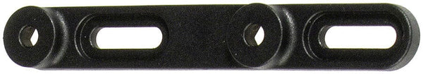 Ortlieb 64mm Water Bottle Mount Offset-Plate - Black