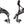 Tektro R539 Road Caliper Set Front & Rear Black 47-57mm QR