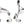 Tektro R539 Road Caliper Set Front & Rear Silver 47-57mm QR