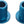 Wolf Tooth Set of Chainring Bolts 104 x 30T Rings10 mm long 4-Pieces Blue