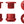 Wolf Tooth 1x Chainring Bolt Set - 6mm Dual Hex Fittings Set/5 Red