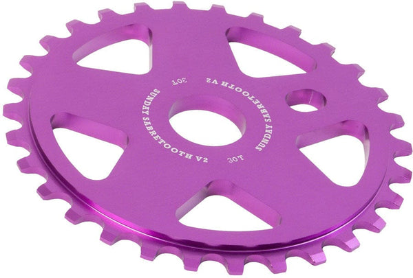 Sunday Sabretooth V2 Sprocket - 30t Anodized Purple
