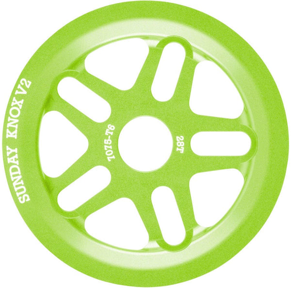 Sunday Knox V2 Sprocket - 28t Electro Green