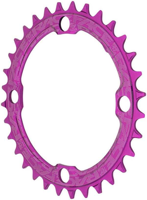 RaceFace 1x Narrow Wide Chainring - 32t 104 BCD 10-12 Speed 7075 Aluminum Purple