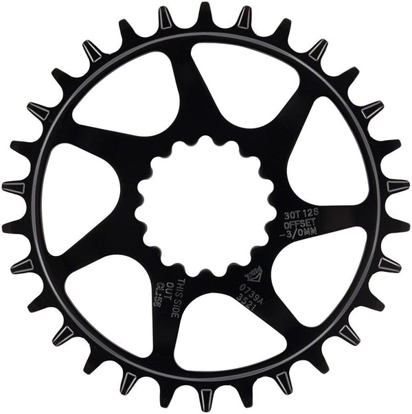 e*thirteen Helix Guidering - 30t 10/11/12-Speed 52/55mm Flip Flop CL 3/5mm Offset e*thirteen DM BLK