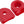 RaceFace Crank Boots: For Alloy Cranks 2-Pack Red