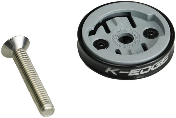 K-EDGE Wahoo Gravity Stem Cap Mount Wahoo Bolt Wahoo ELEMNT computers BLK