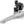 microSHIFT Sword BLK Front Derailleur - 9-Speed Double 46-52t Max Ring Braze-On